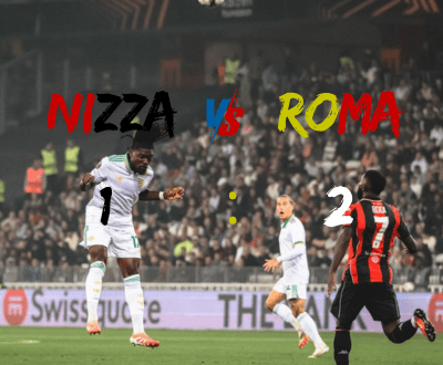 Nizza-Roma Europa League: vittoria record in una trasferta ad alta tensione 1 Nizza Roma Europa League: la Roma vince 2-1 con i gol di Ndicka e Mancini