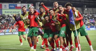 La nazionale del Marocco U20 festeggia la vittoria contro la Francia ai rigori e vola in finale della Coppa del Mondo in Cile