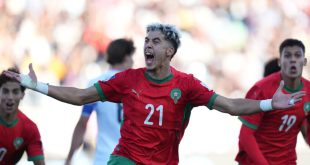 Giocatori del Marocco festeggiano la vittoria ai Mondiali Under 20 in Cile 2025